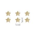 thumbnail image 1 of Agiferg Christmas Decorations Gold Powder Five Pointed Star Pendant Christmas Tree Decoration Gold Three-dimensional Star Pendant, 1 of 2