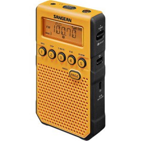 Sangean 7 Météo Météo et Radio d'Alerte avec Catastrophe Météo, Jaune