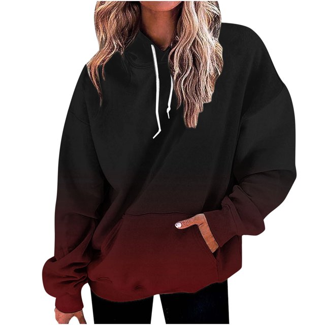 Birdeem Chandail à Capuche Imprimé Mode Décontracté pour Femmes Automne et Hiver à Manches Longues