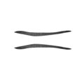 thumbnail image 2 of Baohd 2Pcs Eyebrows Car Eyelid Cover Carbon Fiber Strip Sticker Auto Fittings Parts Replacement for X5 E70 2010 2012, 2 of 6