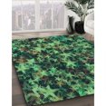 thumbnail image 3 of Ahgly Company Machine Washable Indoor Rectangle Transitional Dark Forest Green Area Rugs, 8' x 12', 3 of 7