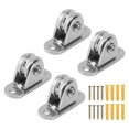 thumbnail image 2 of Stainless Steel Small Pulley Block Silent Pulley for DIY Equipment Wire Rope Rail Sliding Gate, Effortless , Noiseless, 176 Lb Load Capacity, 2 of 8