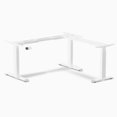 thumbnail image 1 of Desky Cadre de Bureau en L Assis-Debout - Blanc, 1 of 5