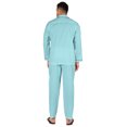 thumbnail image 4 of Inkmeso Men's Cotton PJs Solid Sleepwear Lounge Wear Top & Bottom Pajama Set, 4 of 7