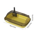 thumbnail image 3 of Jpxdew Large Cat Litter Box for Big Cats,Splash Proof Design,Includes Shovel,Size 18.9x12.6x4.72in, 3 of 6