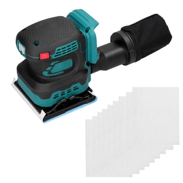 Amdohai Cordless Electric Sander 8000/10000/12000rpm 3 Speed Gears Adjustable Wood Grinder Polisher Multifunctional Polishing Grinding Machine Compatible with Makita Battery