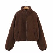 EGNMCR Womens Long Puffer Coat, Long Sleeve Padded Winter Down Coats, Hooded Parka Jacket Women's Fashion Solid Color Casual Corduroy Jacket Cotton Coat Women Coat