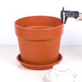 thumbnail image 2 of Mosiee 2Pc Flower Pots For Indoor Plants With Mesh Drainage Hole And Saucer Plastic, 2 of 8