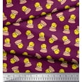 thumbnail image 3 of Soimoi Rayon Fabric Cup,Plate & Chick Cartoon Print Sewing Fabric Yard 56 Inch Wide, 3 of 3