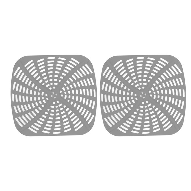 Silicone Fryer Liner, Heat Resistant Dishwasher Safe Fryer Liner Replacement Reusable Scratch Resistant 2pcs For Baking Red,Black,Grey,Blue