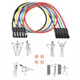 thumbnail image 2 of Ensemble de 11 Bandes de Résistance Entraînement Mise en Forme Exercice Bandes Tubulaires Porte, 2 of 8