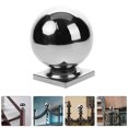 thumbnail image 1 of WHAMVOX 1Pcs Guard Rail Ball Silver Stainless Steel For Fences 6.60X3.93X3.93in, 1 of 8