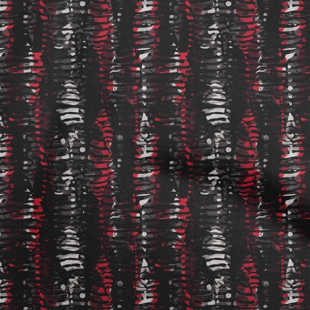 oneOone Cotton Cambric Red Fabric Abstracts Craft Projects Decor Fabric Printed By The Yard 56 Inch Wide