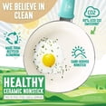 thumbnail image 3 of GreenLife Soft Grip 16 Piece Healthy Ceramic Nonstick Cookware Set, Turquoise, 3 of 11