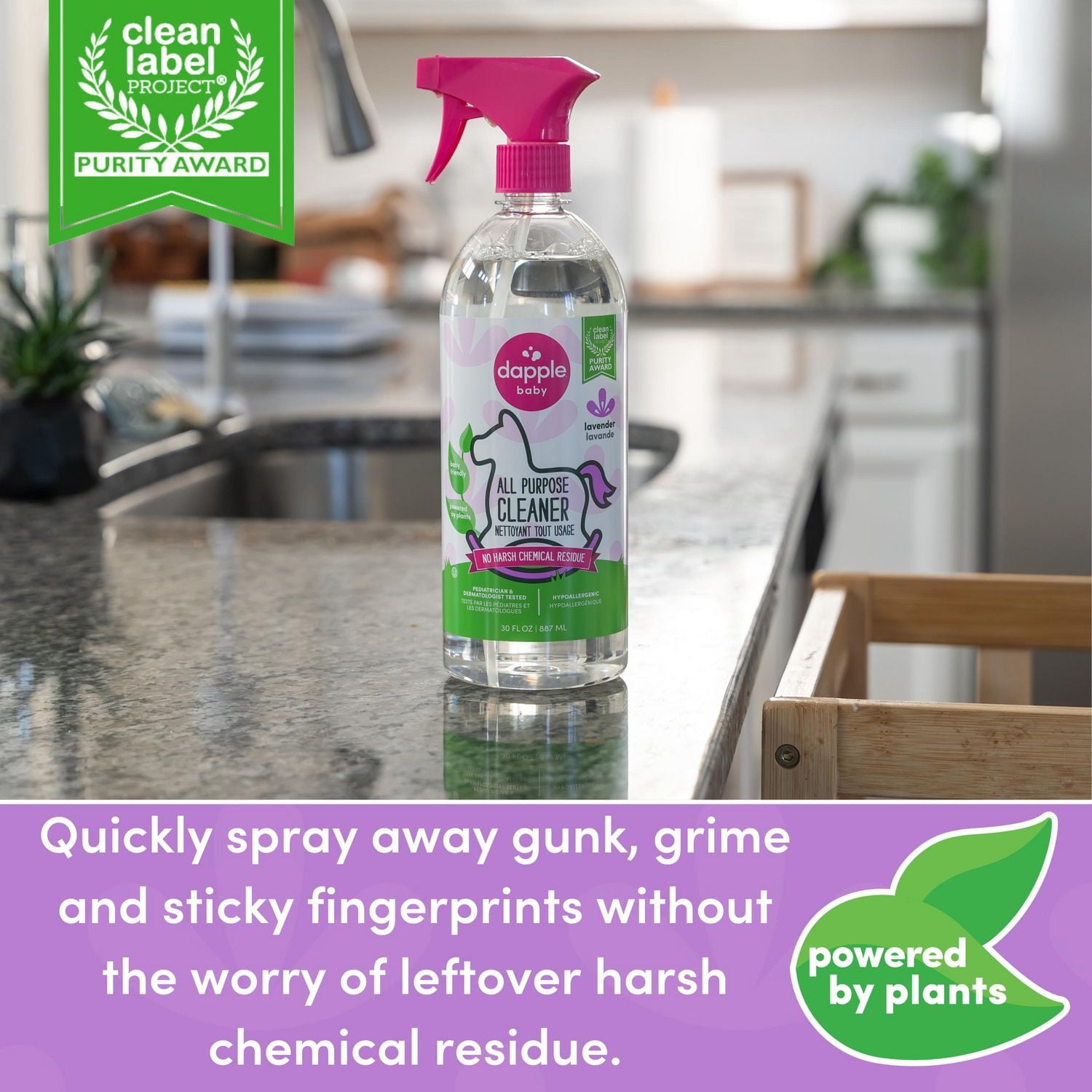 Spray nettoyant tout usage Dapple®, lavande, 887ml