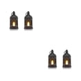 thumbnail image 2 of Baohd 2pack/lot Small Lanterns Decorative Cozy Atmosphere In Any Space Christmas Centerpieces For Tables Black Lanterns How black-2PCS 2Set, 2 of 6