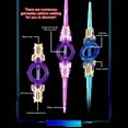 thumbnail image 4 of HCBY Double-Sided Retractable LED Lightsaber with 7 Color Changing Modes - Instant 1 Second Blade Launch, Type-C Rechargeable, Flashing Dueling Saber for Kids & Party(D,42.5"), 4 of 6