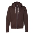 thumbnail image 1 of American Apparel Sweat à Capuche Zippé Complet en Polaire Flex Unisexe, 2TG, Marron, 1 of 2