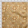 thumbnail image 3 of oneOone Tissu en Viscose Chiffon Imprimé Ikat Géométrique au Mètre 42 Pouces de Large, 3 of 4