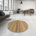 thumbnail image 3 of Ahgly Company Indoor Rectangle Abstract Saddle Brown Abstract Area Rugs, 8' x 10', 3 of 6