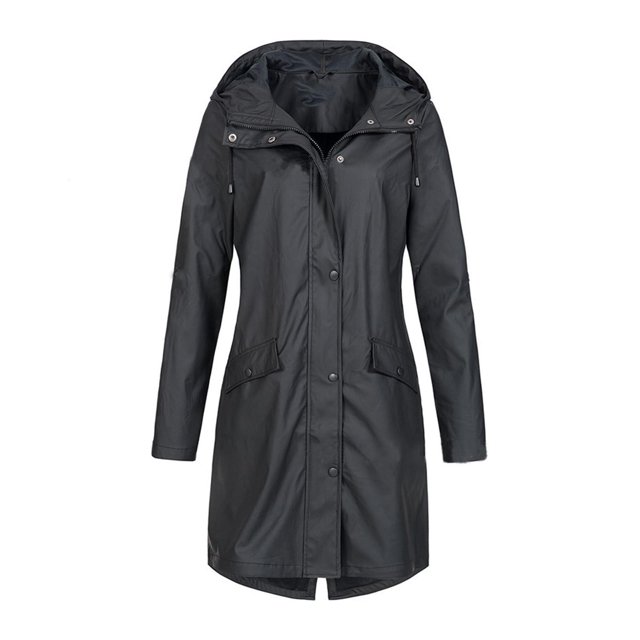 Milaget 's Raincoat with Outdoor Lightweight Windbreaker Rain M