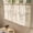 Beige#15656, variant on Valance Curtains for Kitchen Window – Light Blocking Short Rod Pocket Curtain Panels for Small Windows, Bathroom, Basement, and Cafe Décor