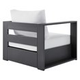 thumbnail image 3 of Modway Tahoe Outdoor Patio Powder-Coated Aluminum 3-Piece Set in Gray White, 3 of 10