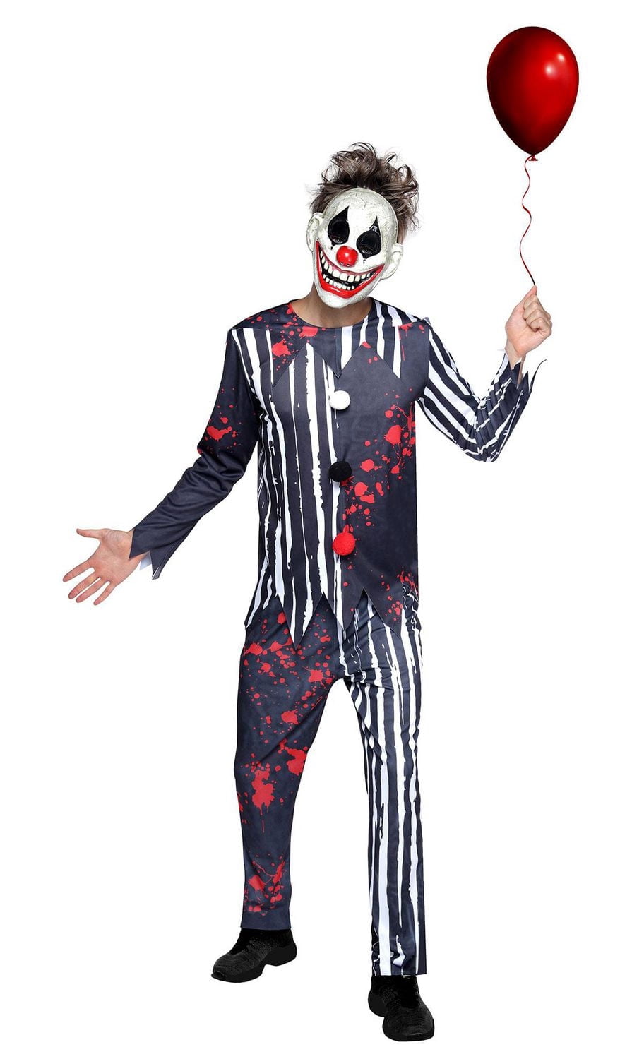 PARTYHOLIC CLOWN EFFRAYANT COSTUME MÉDIUM