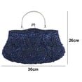 thumbnail image 2 of Sac à Main de Souper à Motif floral avec Paillettes Perlées, Pochette, 2 of 5
