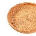 thumbnail image 5 of Thinsony Wicker Woven Round Snack Fruit Bowl Rattan Food Organizer Tray 20x3cm 1Set, 5 of 5