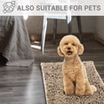 thumbnail image 3 of Hitime Soft Chenille Bath Rug Mat 16x24 Quick Dry Machine Washable Bathroom Runner - Ultra Absorbent Non-Slip Backing - Beige, 3 of 10