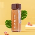 thumbnail image 4 of MesaSe MesaSe PENGXAING Sport Square Tea Milk Fruit Water Cup 480ml Transparent Drink Bottle with Rope, 4 of 8