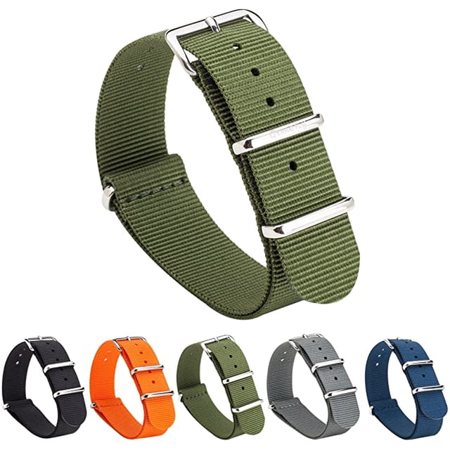 NATO Strap Premium Ballistic Unisex Nylon Watch Strap 20mm