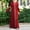 Red, variant on TopLLC Long Sleeve Round-Neck Ankle Dress Women Muslim Long Dress Floral Printed Vintage Kaftan Islamic Maxi Dresses Women Dress