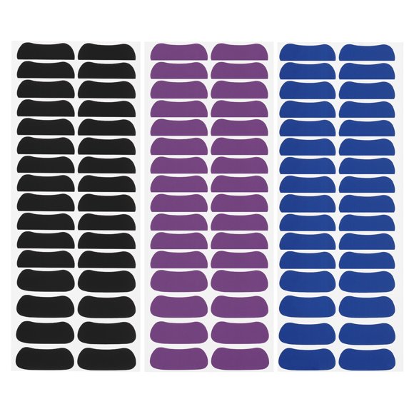 Uxcell Sports Eye Black Stickers, Under Eye Strips Football Face Stickers Breathable Eyeblack Sticker for Baseball Fans on Game Day Black/Blue/Purple