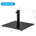 thumbnail image 2 of Costway 36LBS Square Umbrella Base Stand Weighted Patio Market Umbrellas Black, 2 of 10