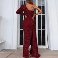 thumbnail image 3 of UPPADA Robe de Cocktail pour Femmes à Manches Longues Robe d'Invitée de Mariage Fente Latérale Jolie Robe Formelle Évasée Robe Taille Haute Robe de Fête Robe de Bal Robe de Cocktail, 3 of 7