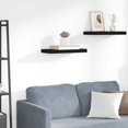 thumbnail image 1 of vidaXL Floating Wall Shelf Black 50x23x3.8 cm MDF, 1 of 5
