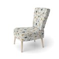 thumbnail image 3 of Designart « Minimalisme Floral Neutre » Fauteuil d'Appoint Rembourré Blanc à Motif Floral - Fauteuil de Style Champêtre pour Salon, 3 of 7