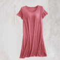 thumbnail image 2 of Timegard Nuisette pour Femmes avec Soutien-Gorge Intégré, Manches Courtes à Volants, Col Rond, Douce Tenue de Nuit, Robes Décontractées, 2 of 9