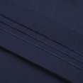 thumbnail image 3 of Microfiber Pillowcases 2 Pcs with Embroidery Zipper Closure Navy Queen, 3 of 7