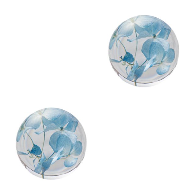 Baohd Exquisite Flower Crystal Ball Adding Elegance To Space Easily Portable Hydrangea blue 8cm 2Set
