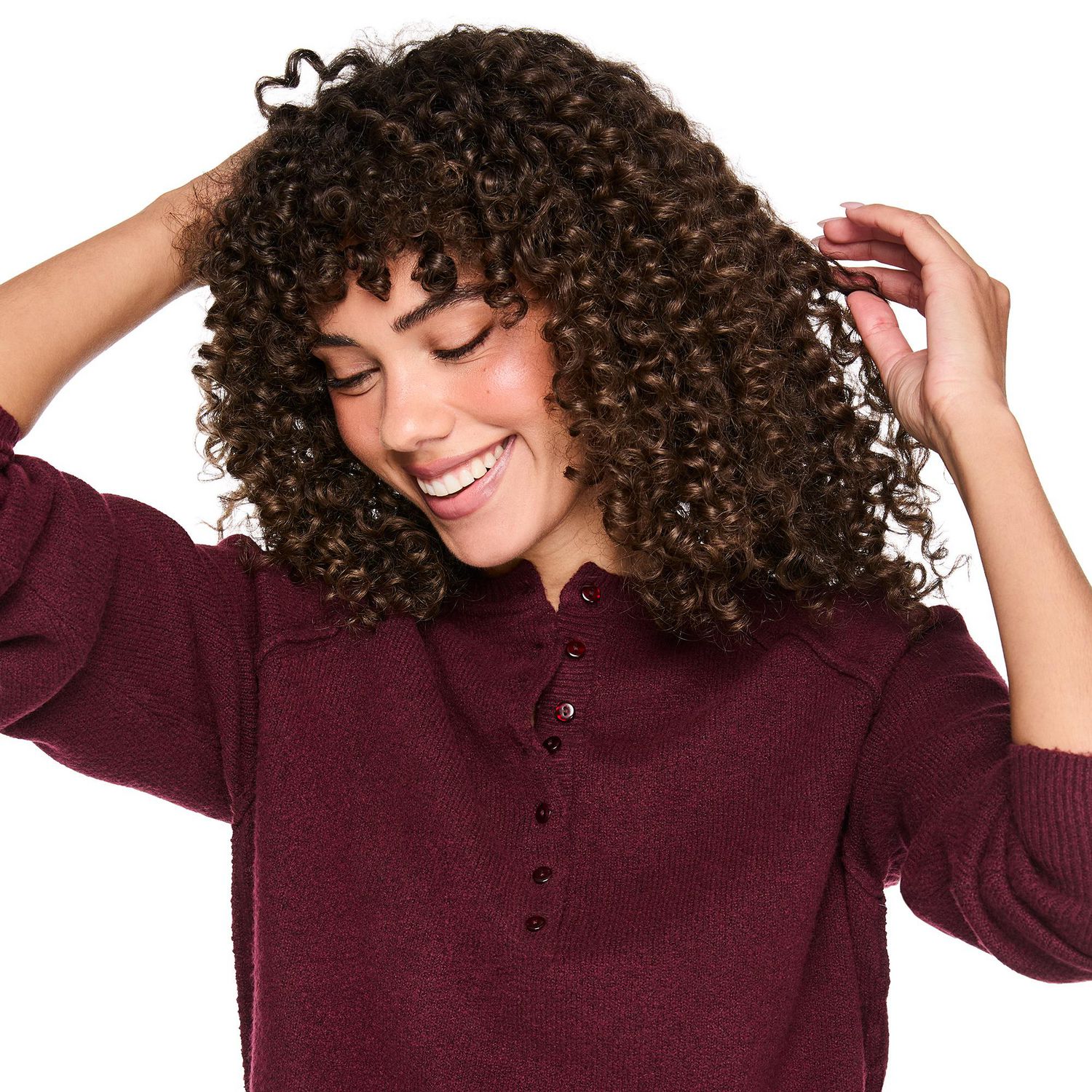 George Women's Long-Sleeve Henley Sweater
