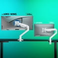 thumbnail image 2 of Bras de Moniteur Ultra Grand pour Écran Incurvé Robuste Supporte des Lb Bras de Moniteur à Ressort à Gaz Réglable Support de Bureau avec Pince en C Base à Oeillets / Support Vesa, 2 of 8