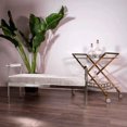 thumbnail image 4 of Heavenly Collection Grey Velvet Bench, 4 of 4