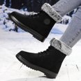 thumbnail image 3 of Mepaouo Bottes d'Hiver pour Femmes à la Cheville, Imperméables, à Lacets, Bottillons de Randonnée Antidérapants, Chaussures de Marche d'Extérieur, 3 of 7