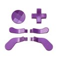 thumbnail image 1 of Replacement Thumb sticks D-Pad for Xbox One Elite Series 2 Controller Trigger Button 6 in 1 Metal Paddles Button Purple, 1 of 6