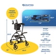 thumbnail image 4 of LifeWalker UPWalker Large Original Upright Rollator Walker w/ Seat for Seniors, 4 of 5