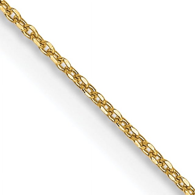 Collier Chaîne Torsadée à Maillons Ronds en Or Jaune 14k 24 Pouces.6mm Pendentif Breloque