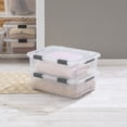 thumbnail image 4 of Sterilite HingeLID Storage Bin 38 L, Clear Latch Bin with Easy Access Open and Comfort Grip Handles, 4 of 10